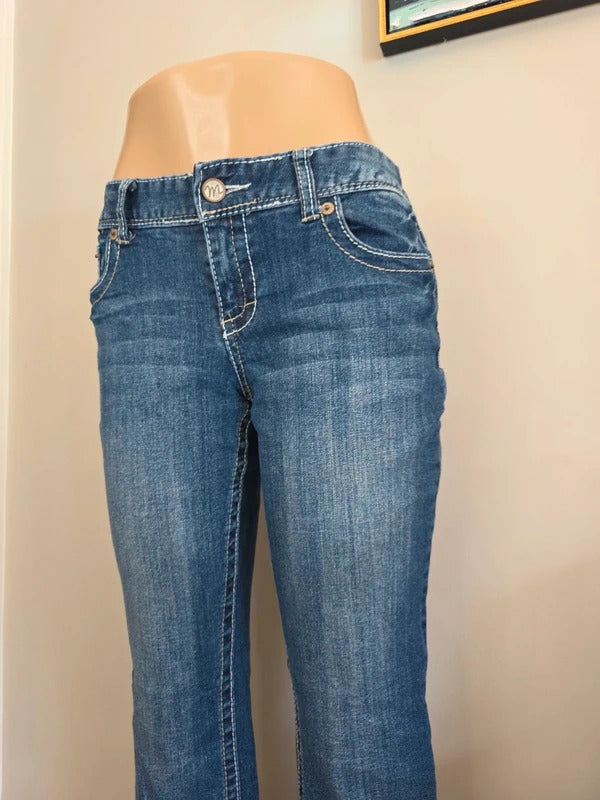 Maurices Mid Rise Bootcut Vintage Y2K Jeans UK Size 8/10 Petite