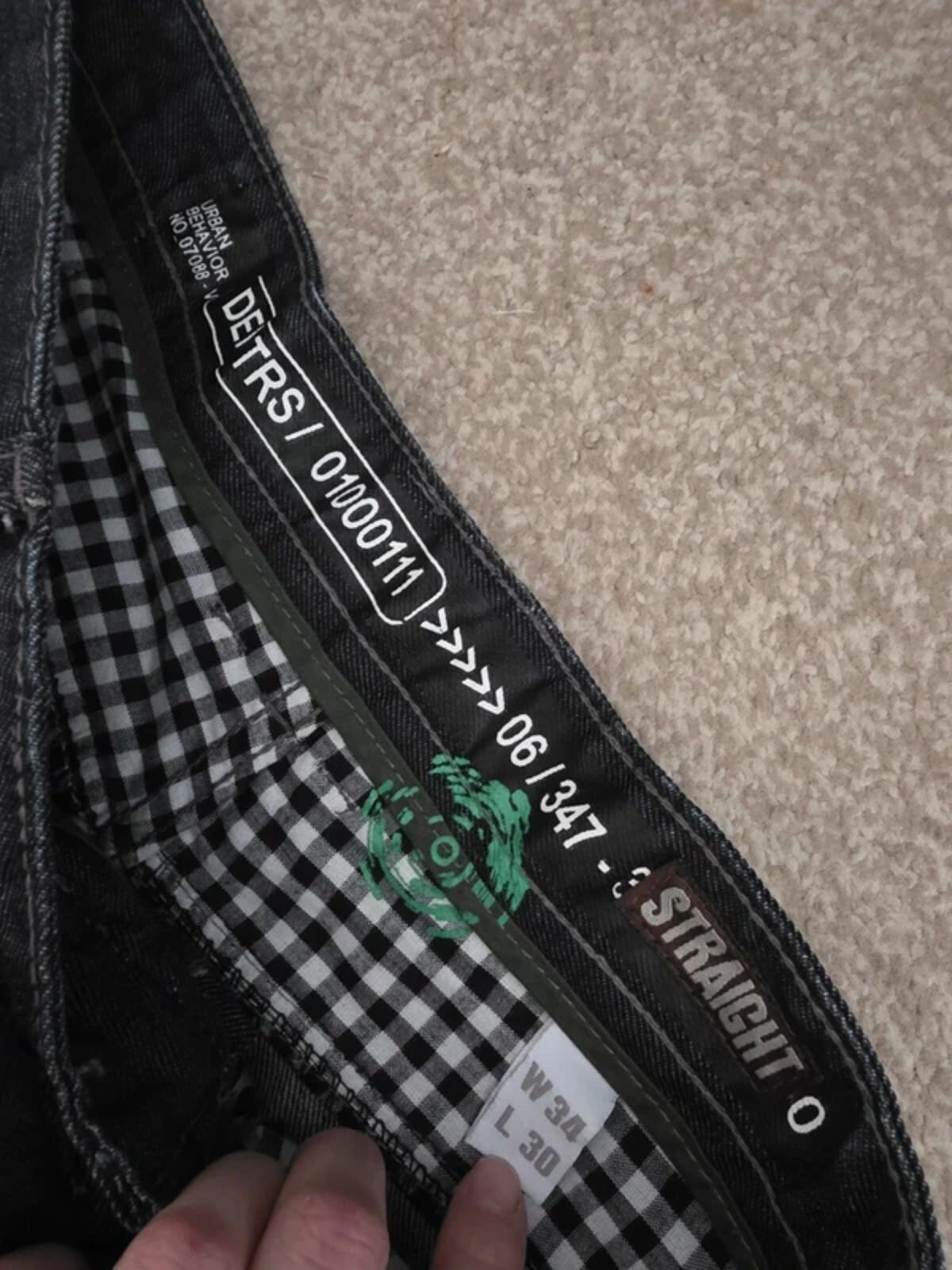 Vintage Y2K Urban Behaviour Mid Rise Straight Baggy Jeans UK Size 16