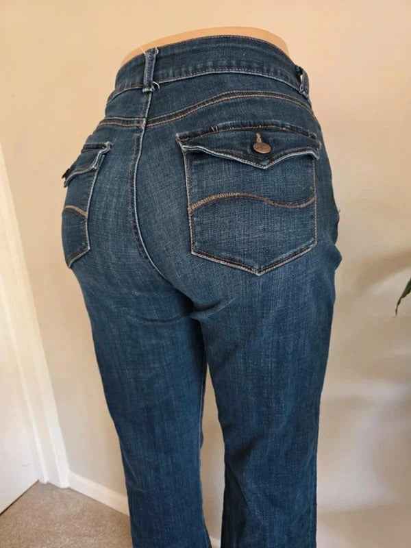 Vintage Y2K Lee Mid Rise Bootcut Jeans UK Size 12