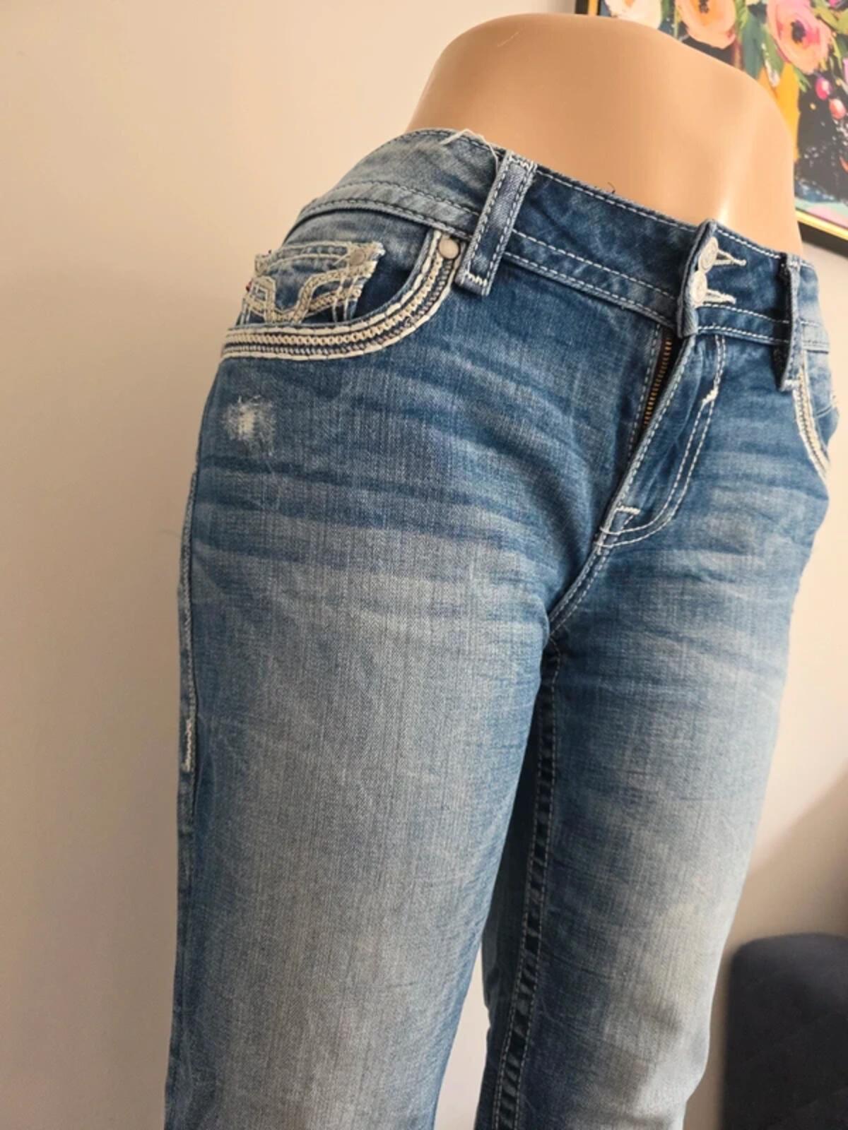 Vigoss Mid Rise Capri Vintage Y2K Jeans UK Size 14/16