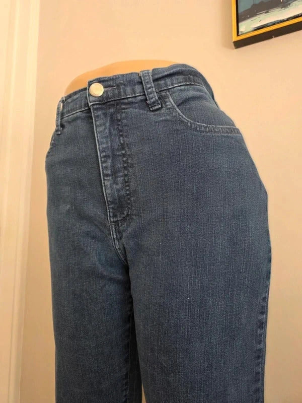 Lee High Rise Straight Baggy Jeans UK Size 14