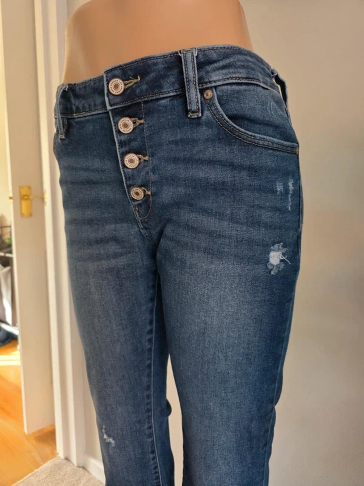 Vintage Y2K KanCan Mid Rise Bootcut Jeans UK Size 10 Petite
