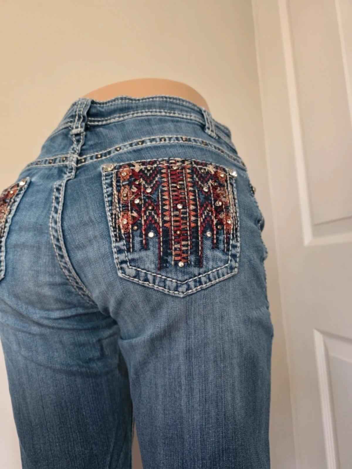 Vintage Y2K Reba Mid Rise Straight Leg Jeans UK Size 10