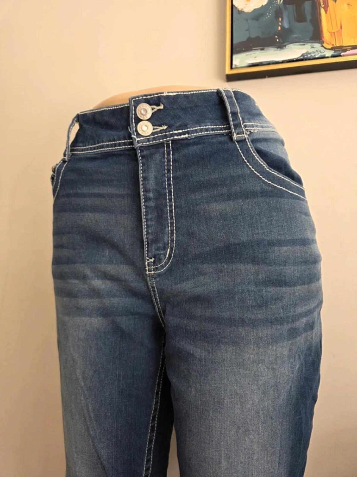 Gemma Rae High Rise Bootcut Vintage Y2K Jeans UK Size 20 Petite
