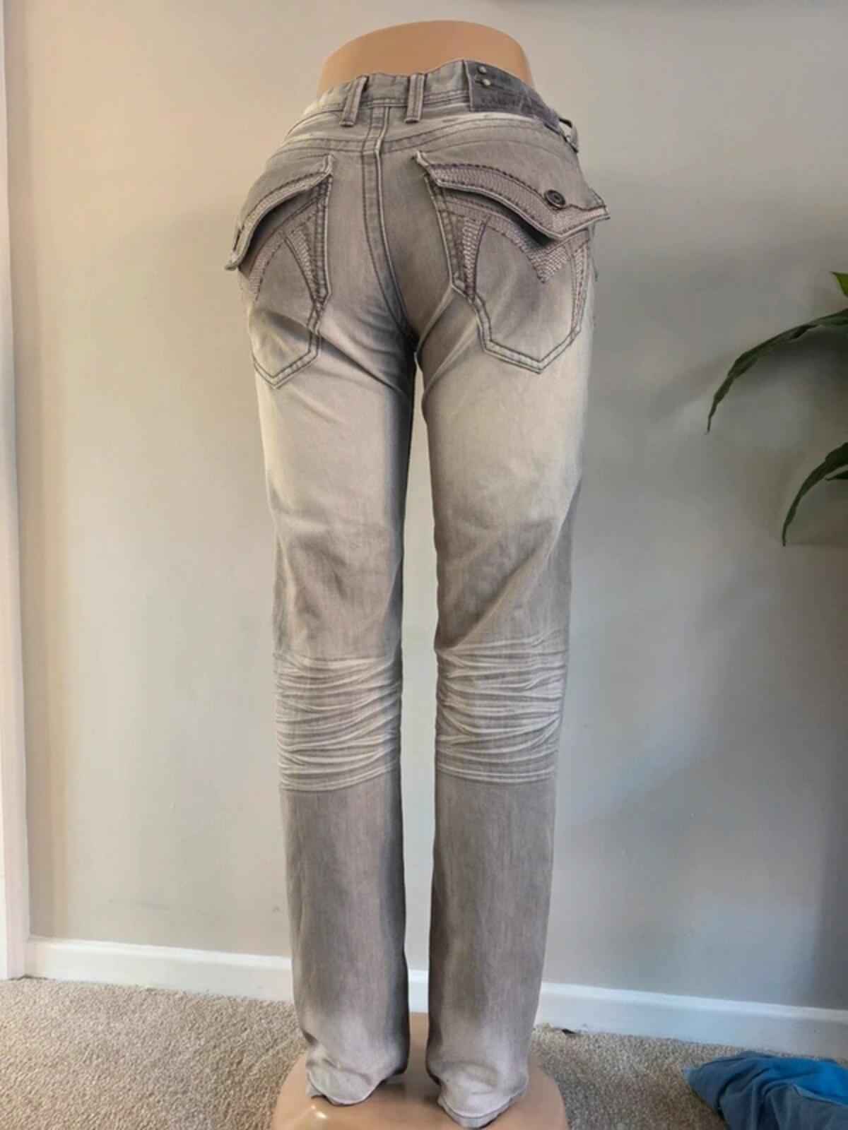 Vintage Y2K Fadnoble Mid Rise Straight Leg Jeans UK Size 12