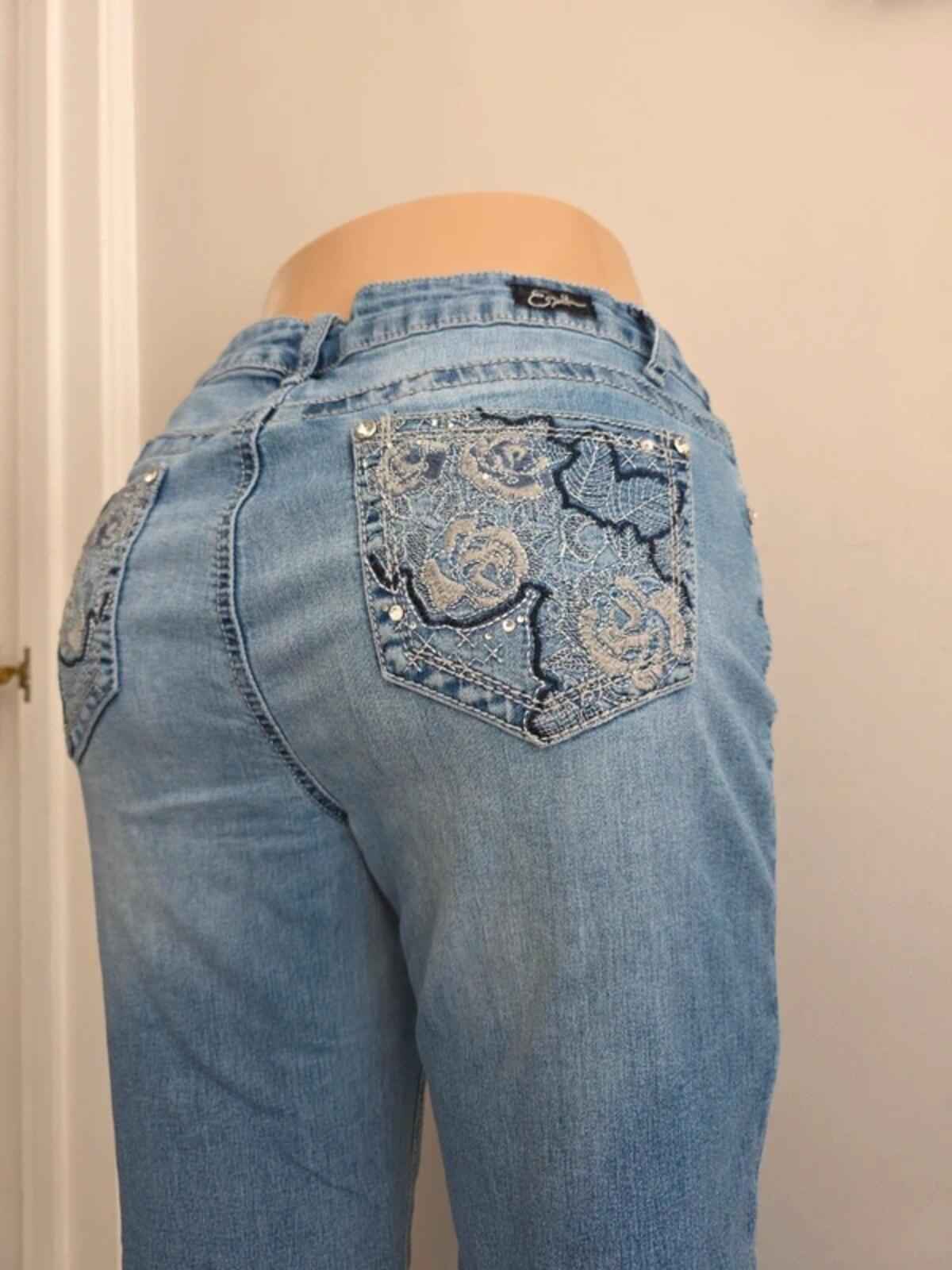 Earl Petite Mid Rise Bootcut Vintage Y2K Jeans UK Size 12