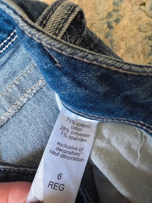 Maurices Low Rise Baby Bootcut Vintage Y2K Jeans UK Size 8