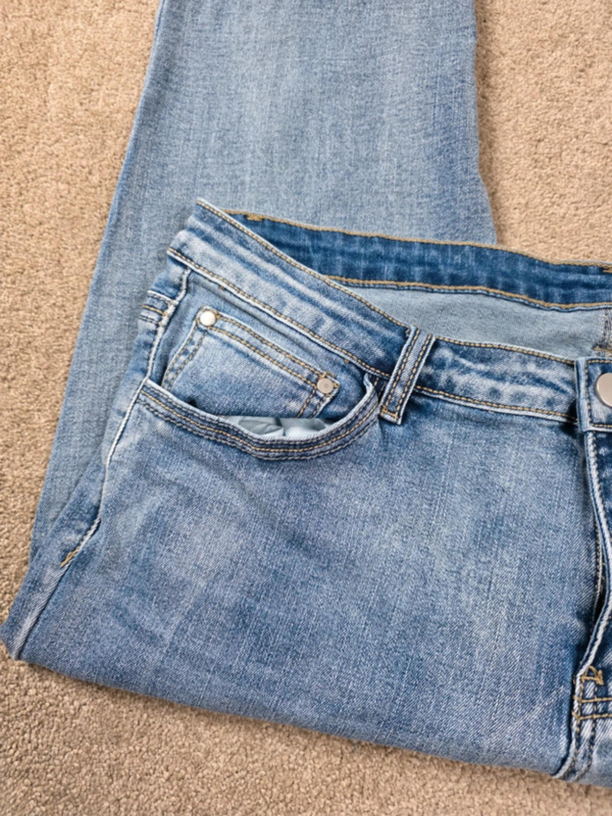 Vintage Y2K Mid Rise Bootcut Jeans UK Size 16