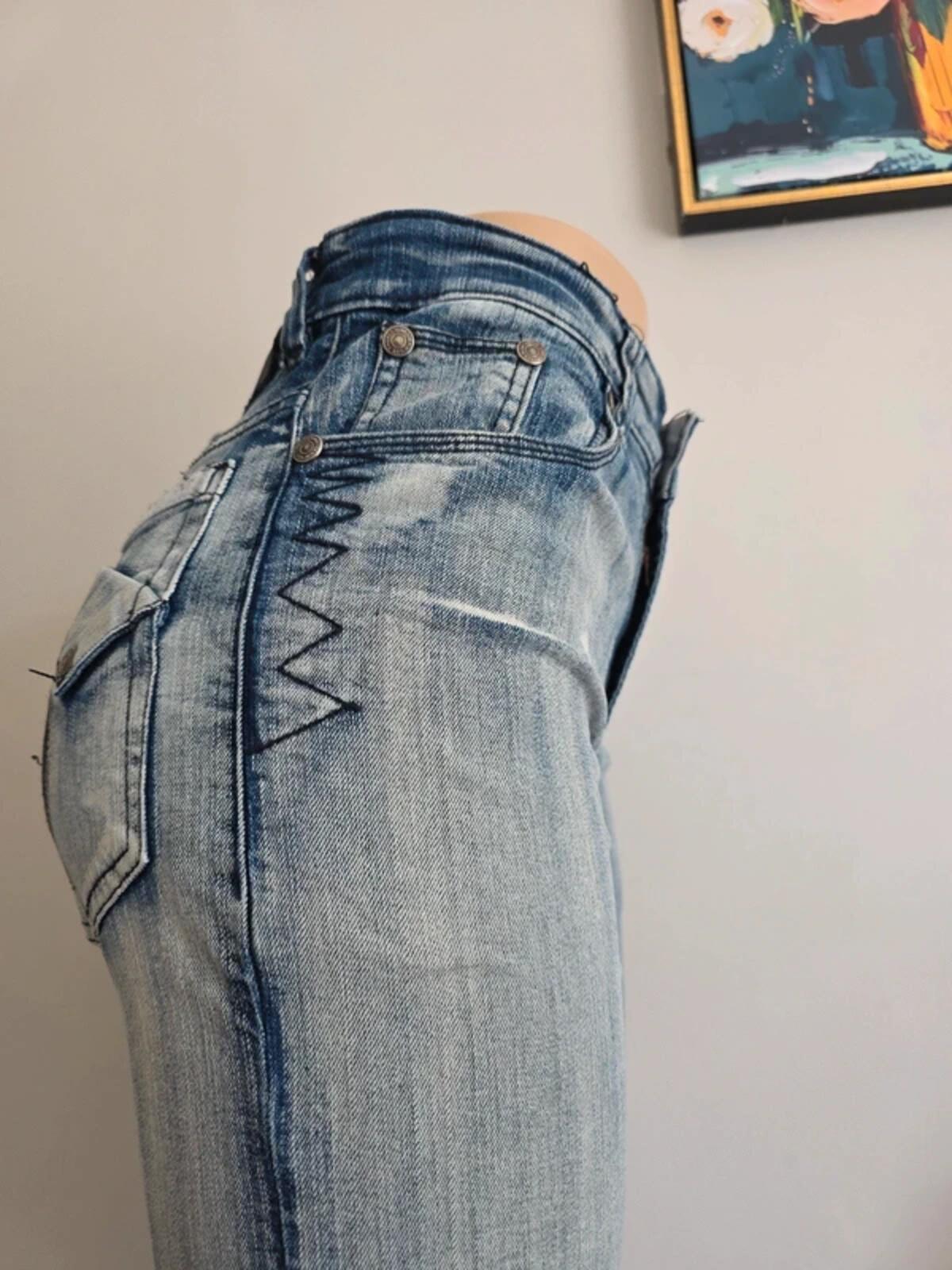 Lot29 High Waist Straight Relaxed Vintage Y2K Jeans UK Size 10