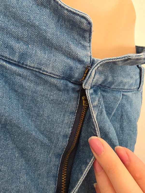 Japanese Denim Mini Skirt UK Size 8