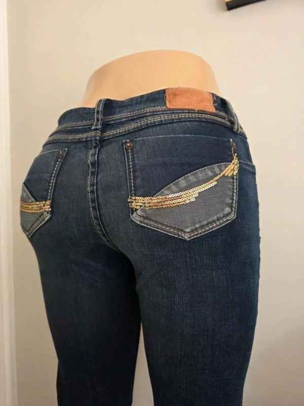Vintage Y2K Toysair Too Mid Rise Slim Bootcut Jeans UK Size 4/6