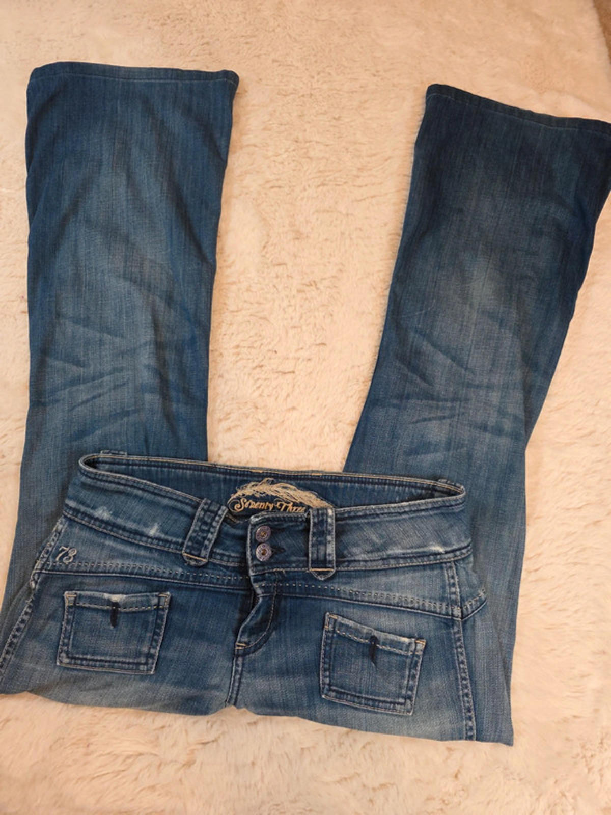 Vintage Y2K Pepe Jeans Low Rise Flared Jeans UK Size 12