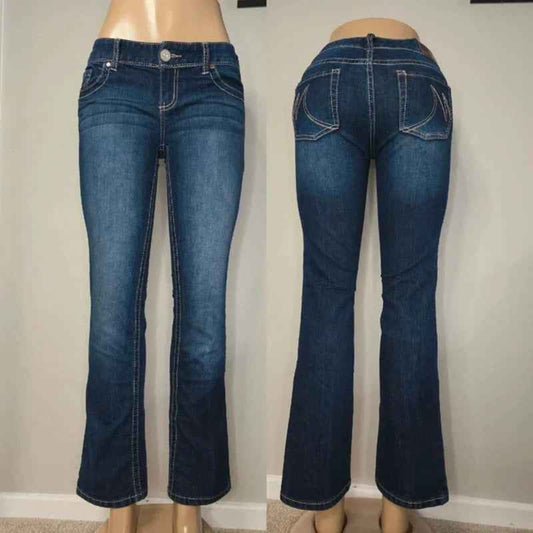 Maurices Low Rise Bootcut Jeans UK Size 8 Petite