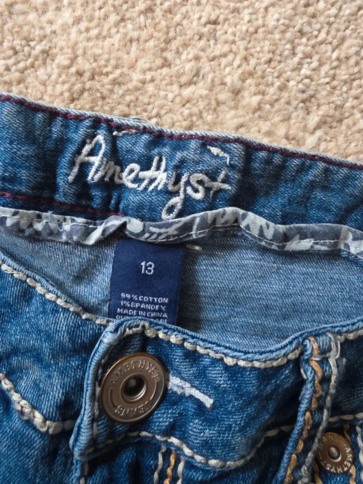 Vintage Y2K Amethyst Mid Rise Bootcut Jeans UK Size 14