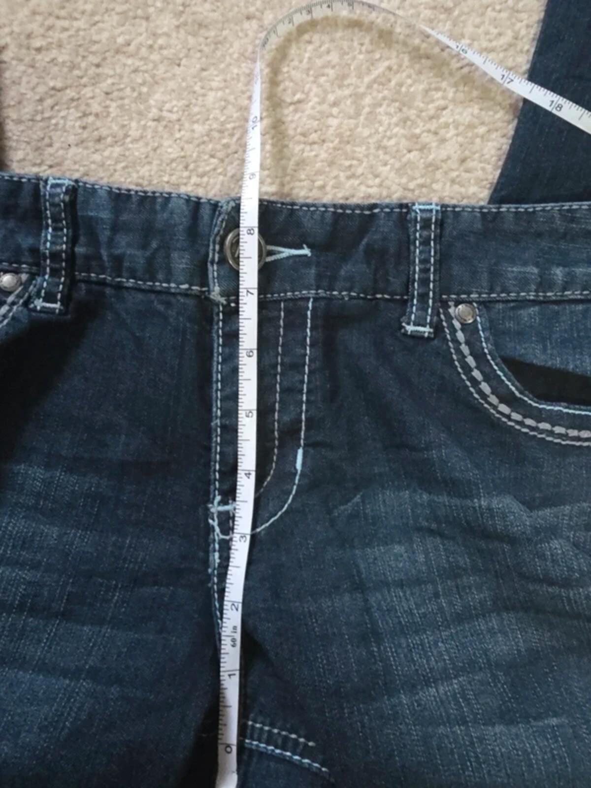 Maurices Mid Rise Wide Bootcut Jeans UK Size 10/12 Vintage Y2K
