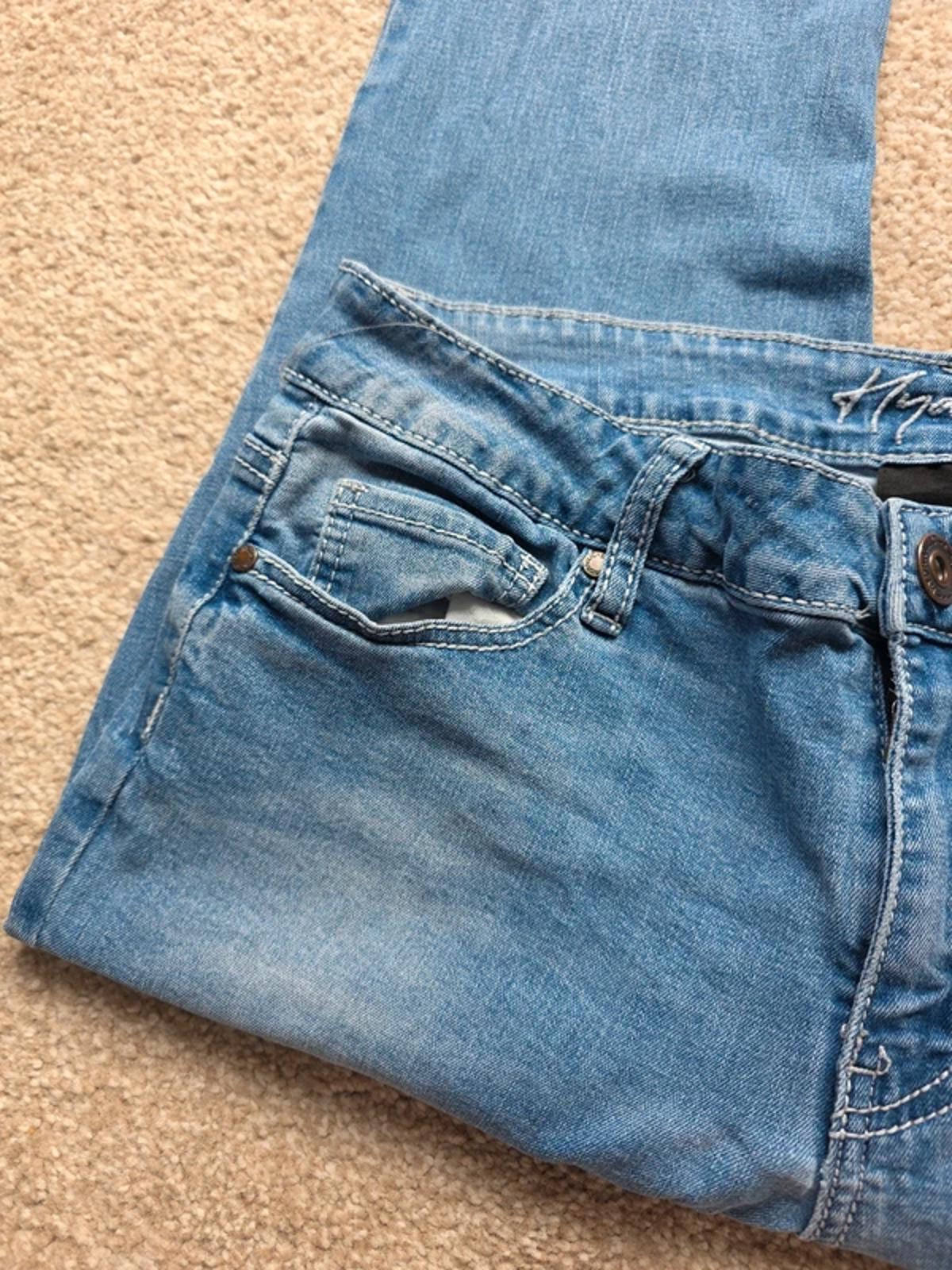 Vintage Y2K Hydraulic Mid Rise Bootcut Jeans UK Size 12/14