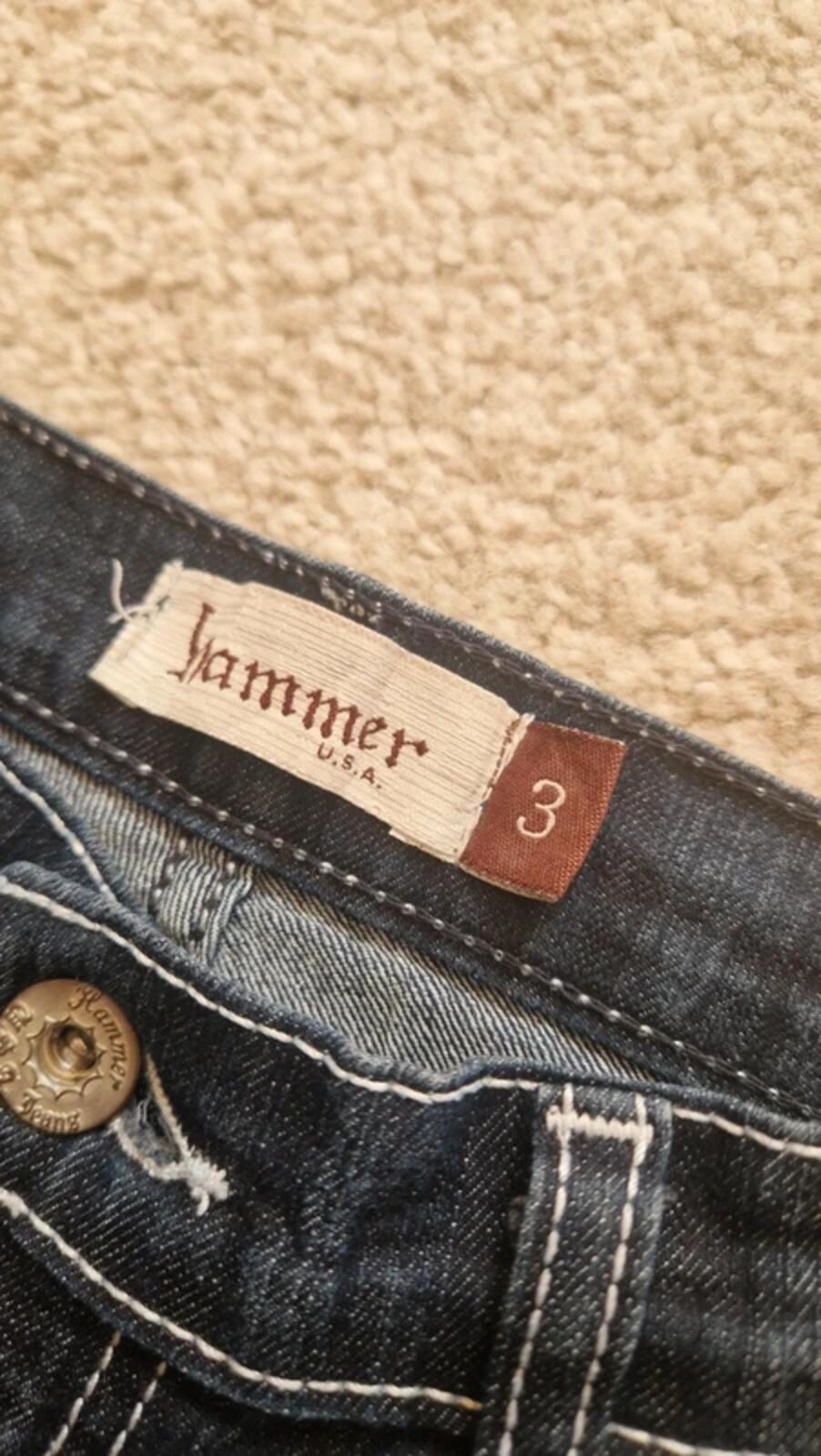 Hammer Low Rise Bootcut Flared Dark Wash Denim Jeans UK 6