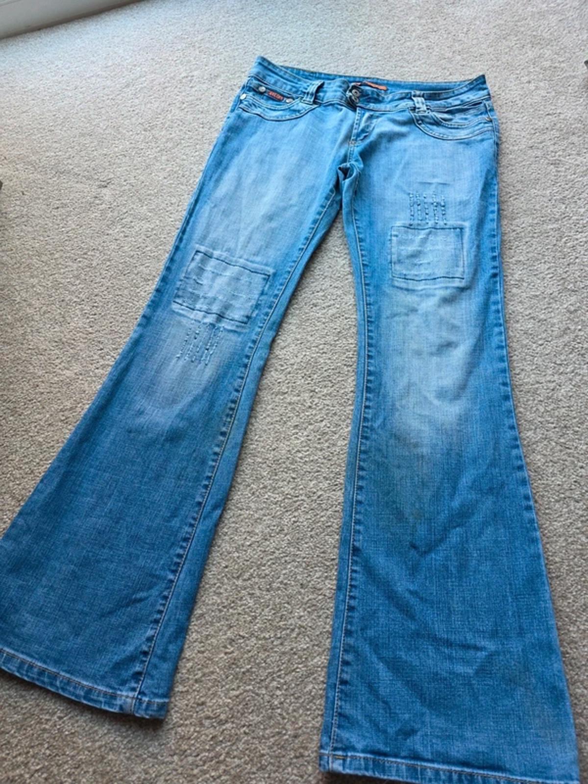 Vintage Y2K 2 Elles Low Rise Bootcut Jeans UK Size 14 Tall