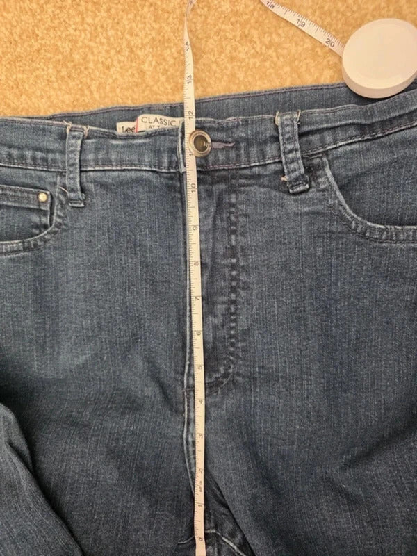 Lee High Rise Straight Baggy Jeans UK Size 14