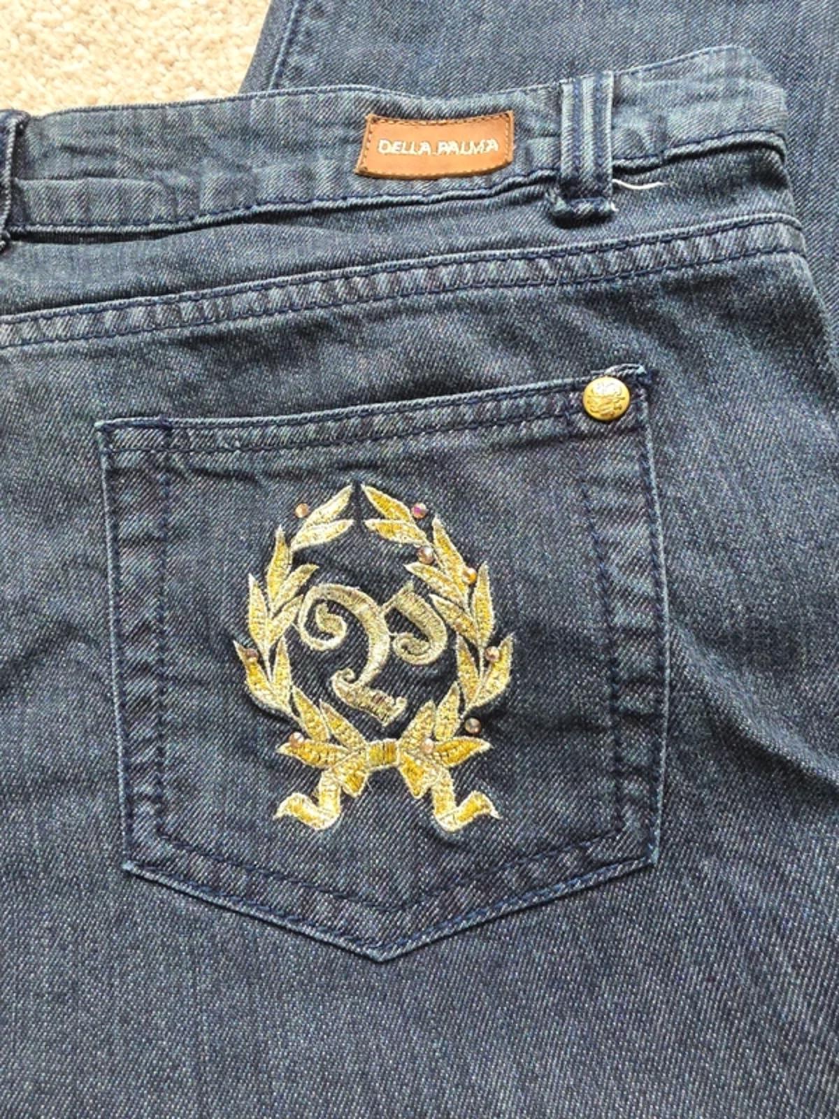 Vintage Y2K Della Palma Mid Rise Straight Jeans UK Size 16 Tall