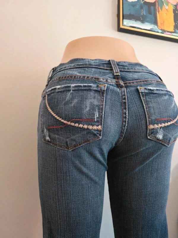 X2 Low Rise Bootcut Vintage Y2K Jeans UK Size 6/8