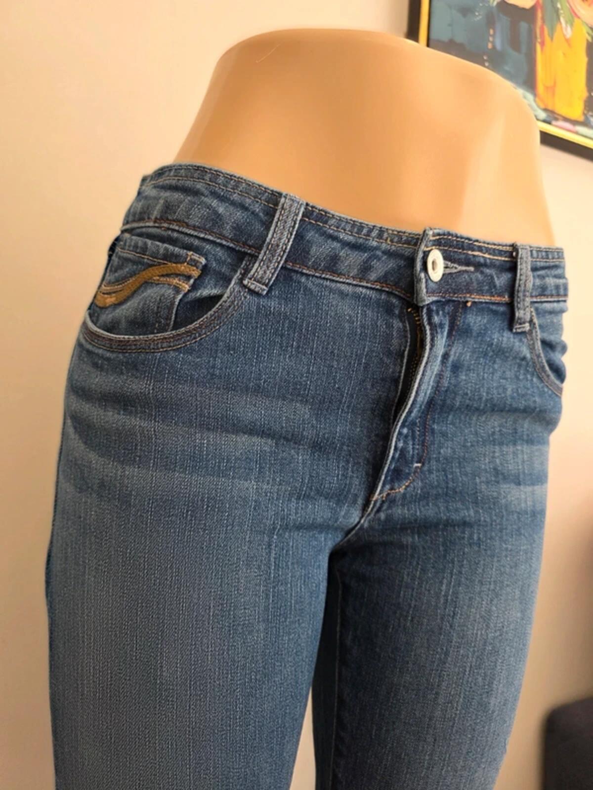 Arizona Mid Rise Flared Jeans UK Size 8 Petite