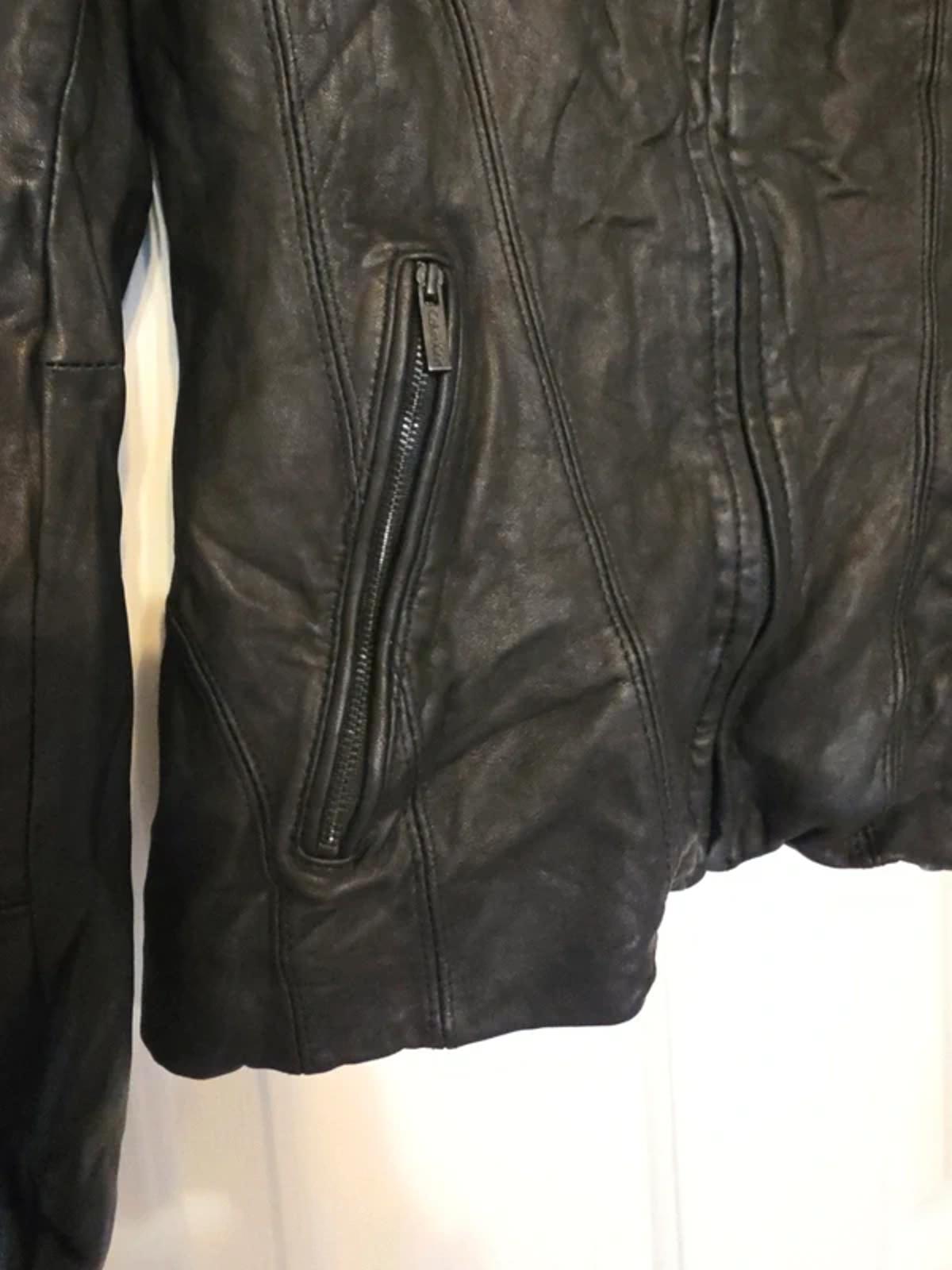 Vintage Y2K Calvin Klein Black Leather Jacket Women’s Size M