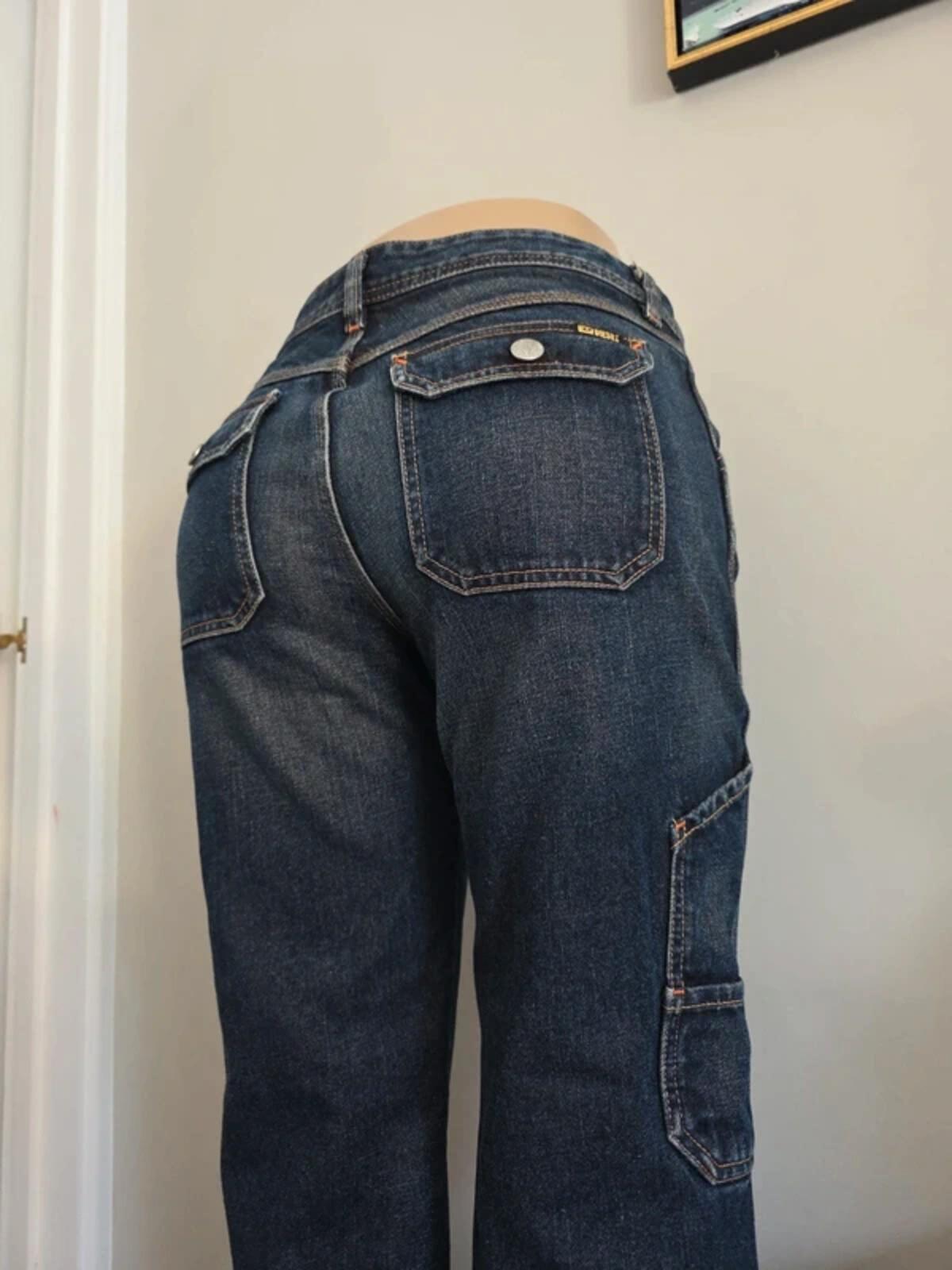 Diesel Mid Rise Baggy Vintage Y2K Jeans UK Size 8