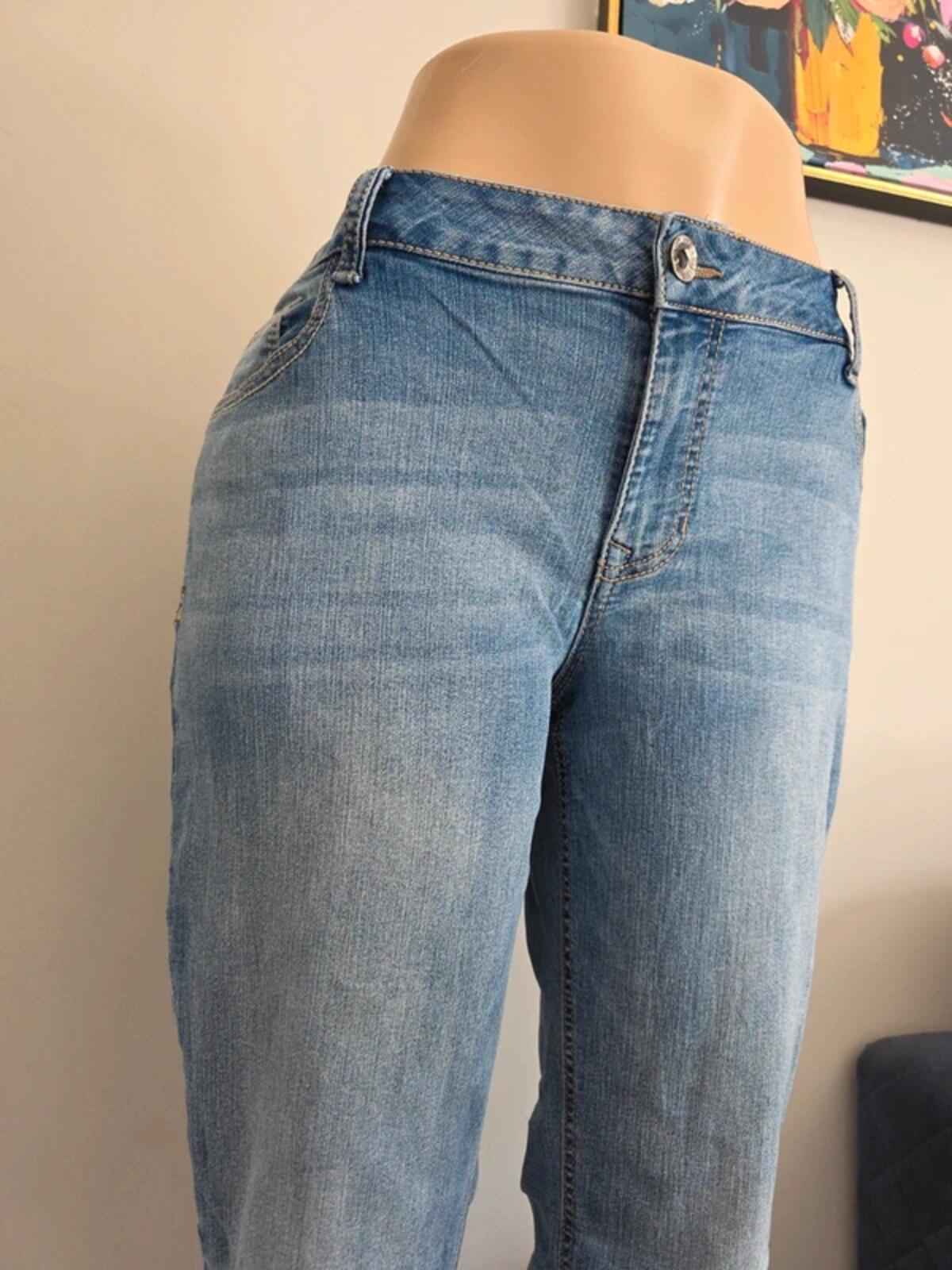 Natural Reflections Vintage Y2K Mid Rise Straight Jeans UK Size 18 Petite