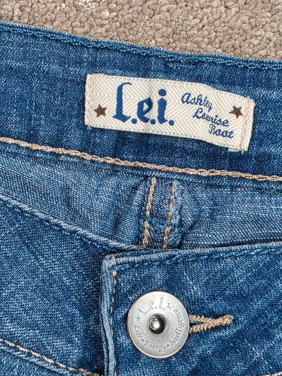Vintage Y2K L.E.I. Low Rise Bootcut Jeans UK Size 12