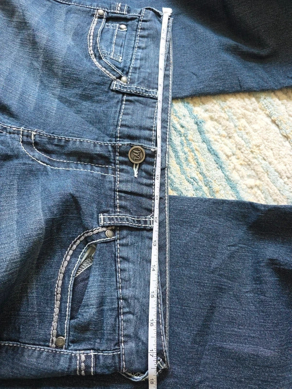 Maurices Mid Rise Bootcut Vintage Y2K Jeans UK Size 12/14 Petite