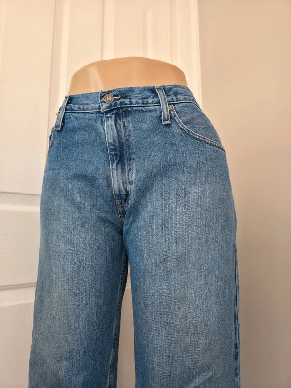 Arizona High Rise Baggy Straight Vintage Y2K Jeans UK Size 14