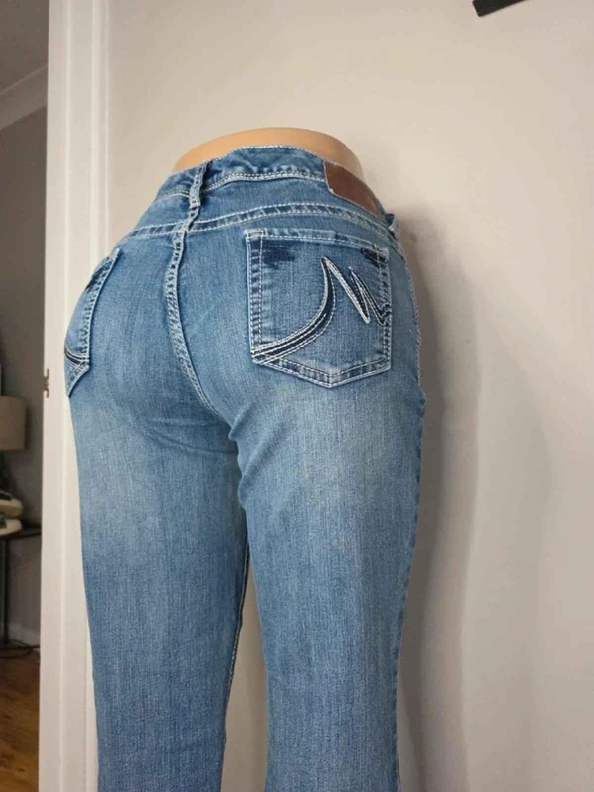 Maurices Tall Mid Rise Bootcut Jeans UK Size 12 Vintage Y2K Tall