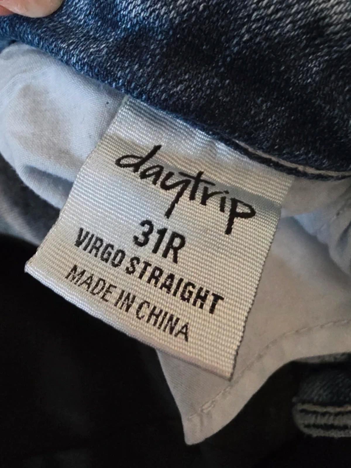 Vintage Y2K Daytrip Virgo Straight Jeans – Distressed – UK Size 14