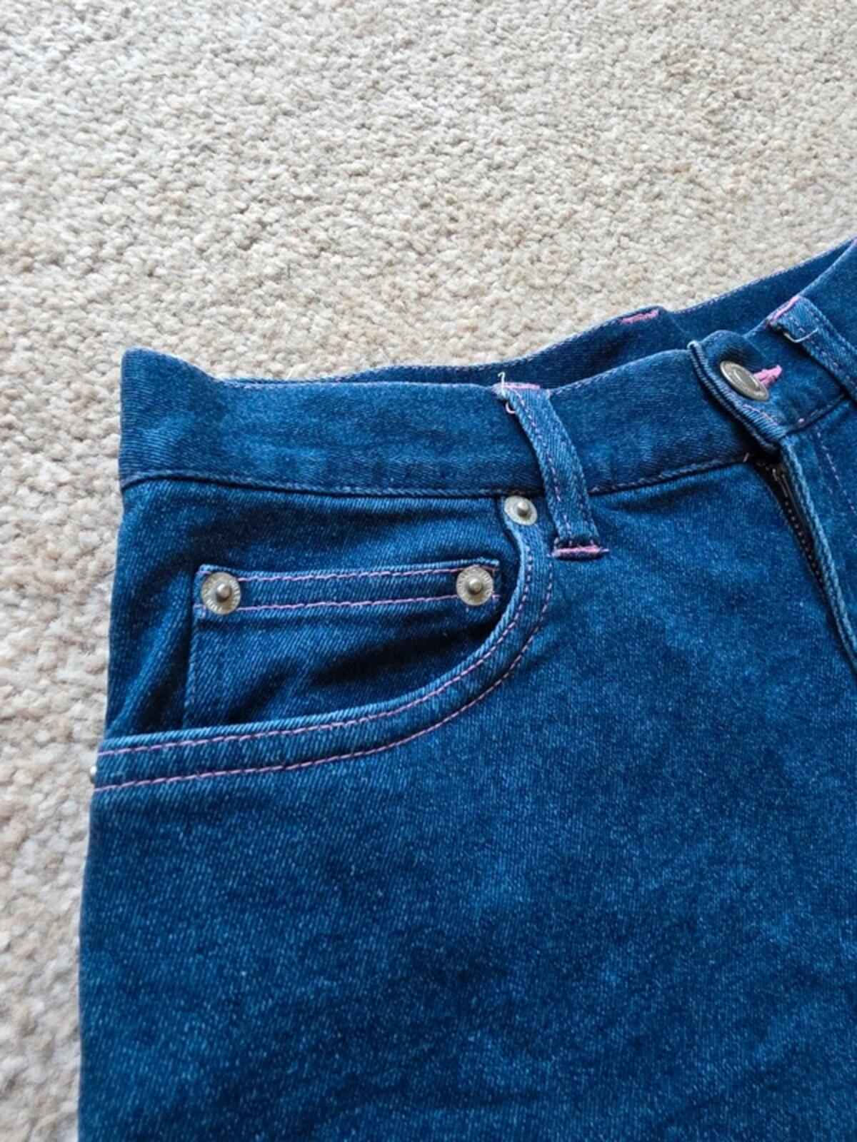 Vintage Y2K High Rise Cropped Jeans UK Size 4