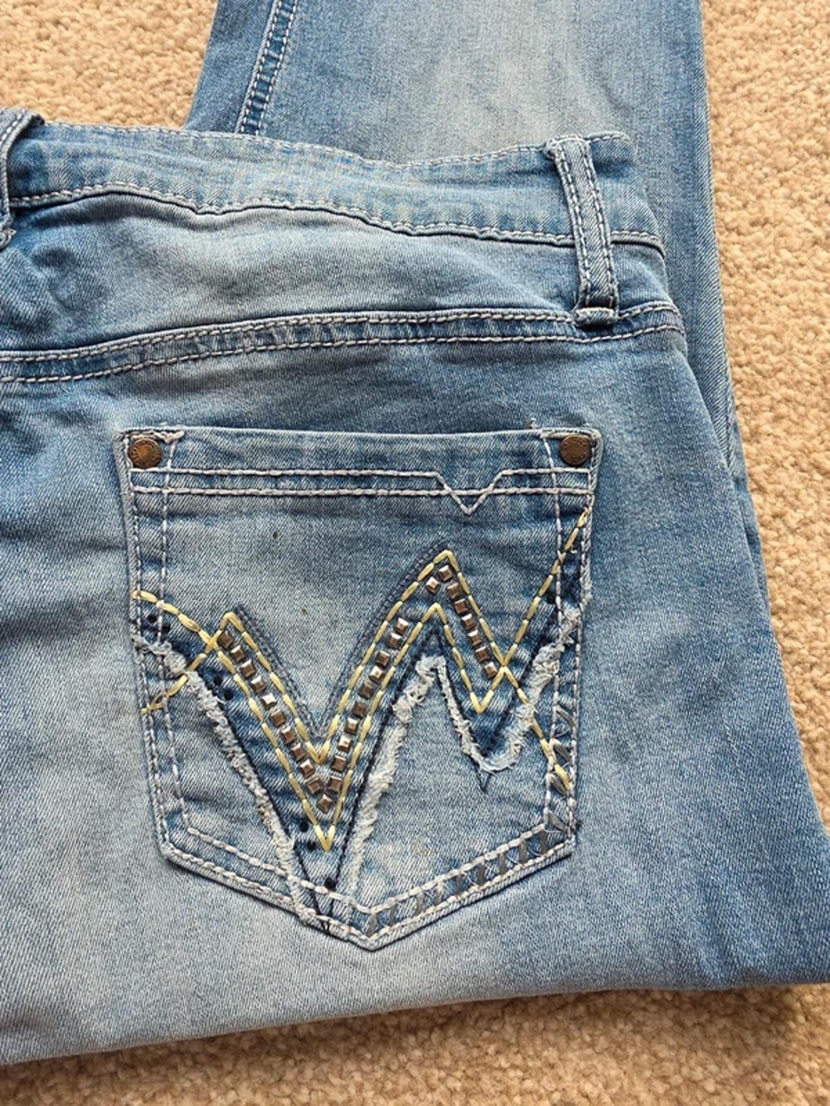 Vintage Y2K Hydraulic Mid Rise Bootcut Jeans UK Size 12/14