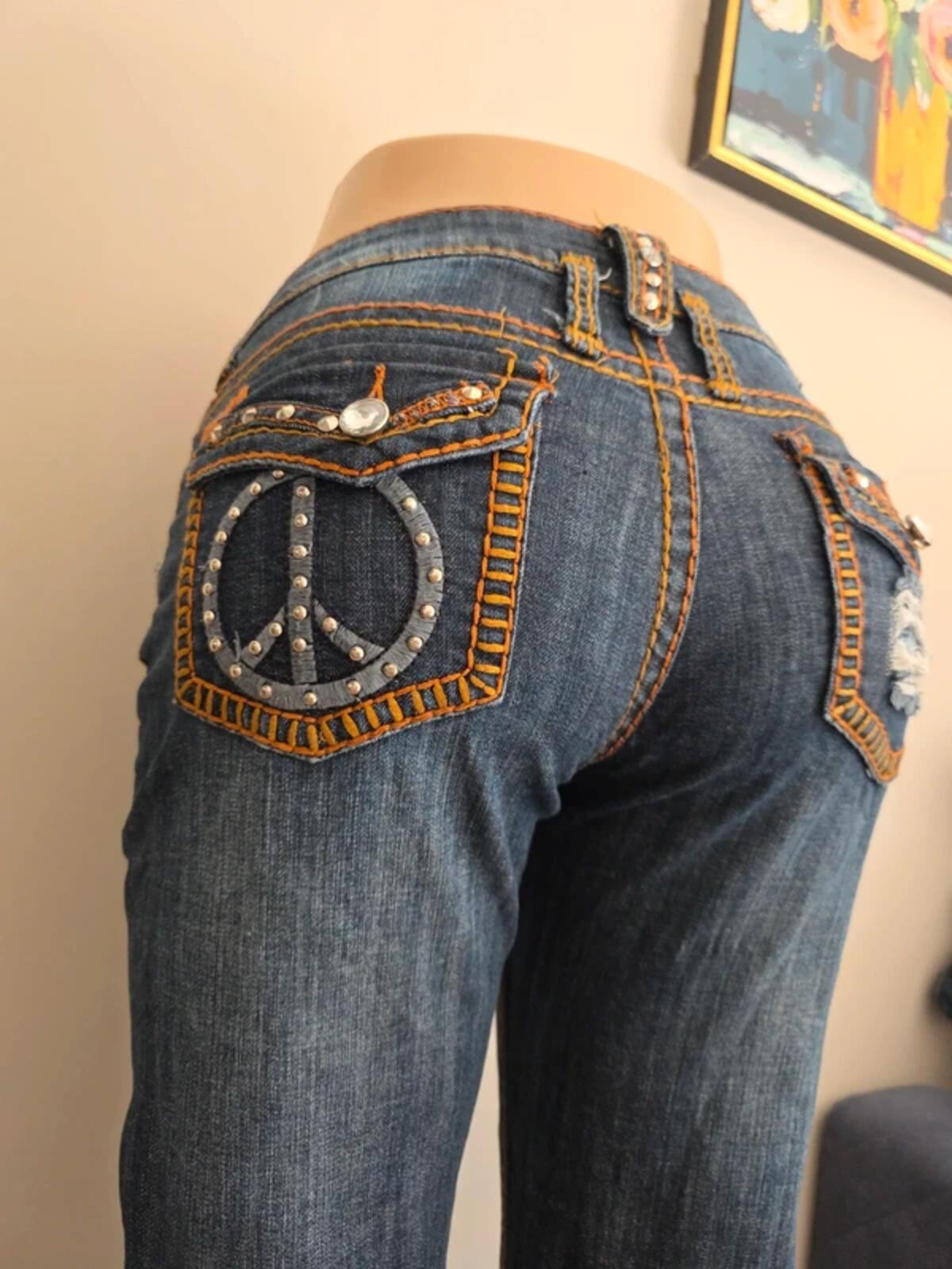Premium Jeans by GT Low Rise Bootcut Vintage Y2K Jeans UK Size 12 Tall