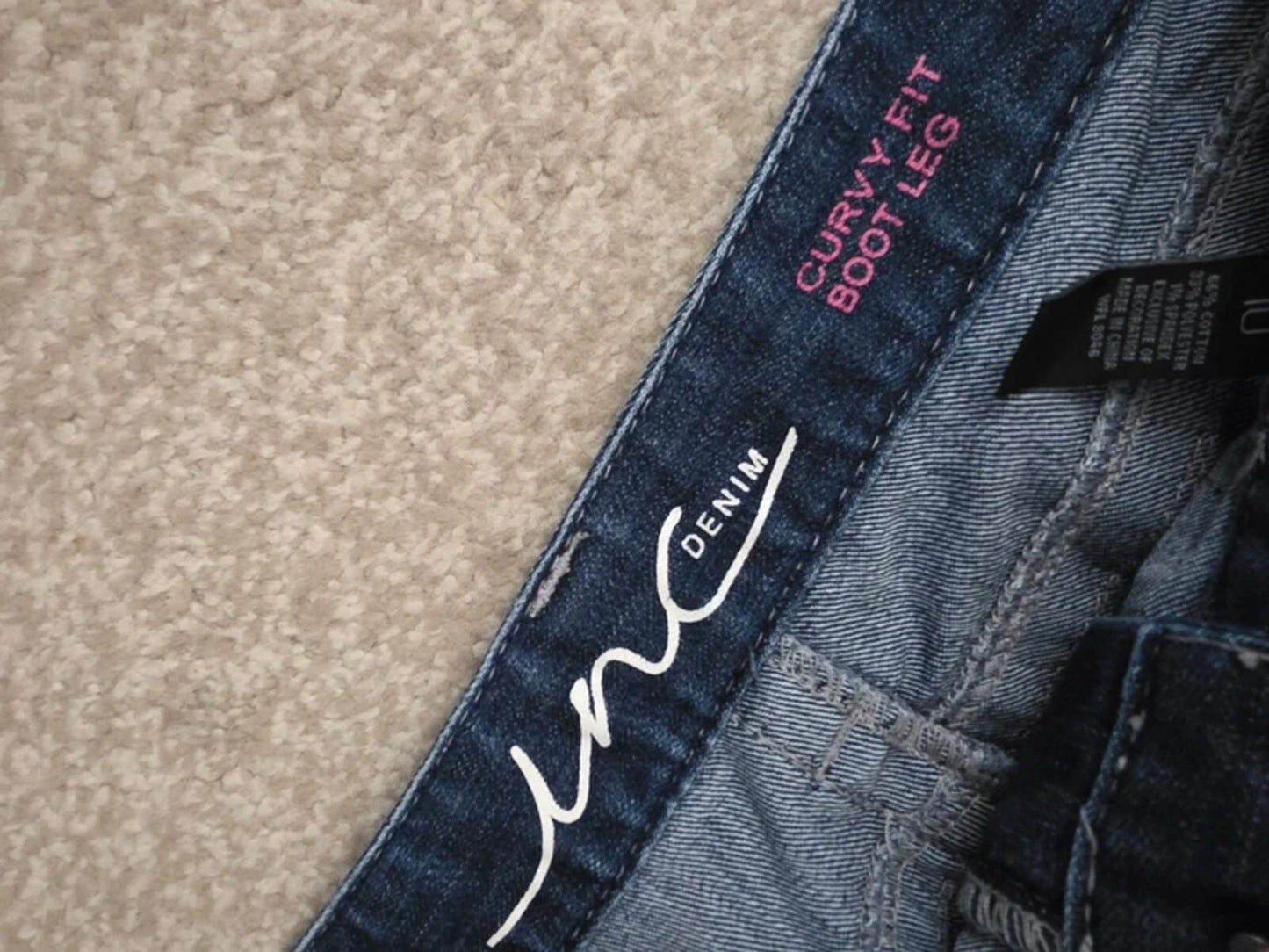 INC Mid Rise Bootcut Jeans UK Size 14 Tall