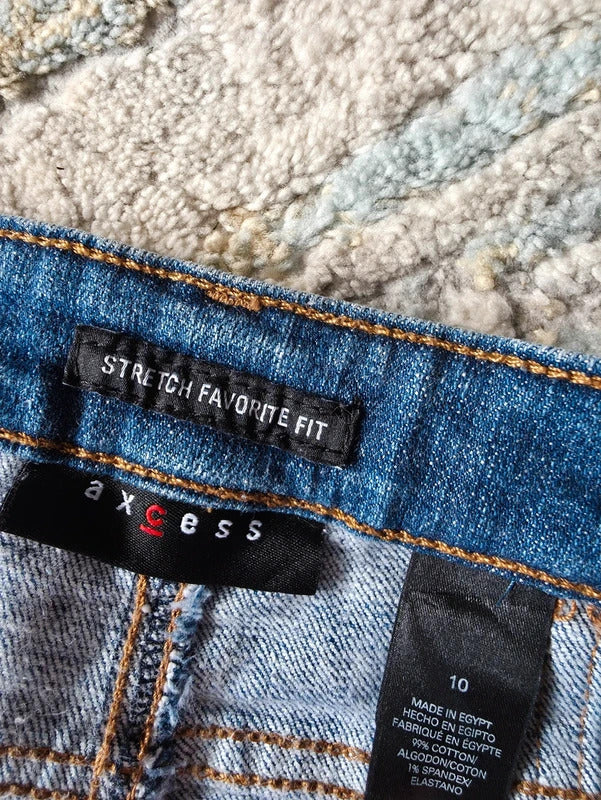 Axcess Mid Rise Bootcut Vintage Y2K Jeans UK Size 12/14