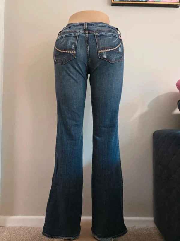X2 Low Rise Bootcut Vintage Y2K Jeans UK Size 6/8