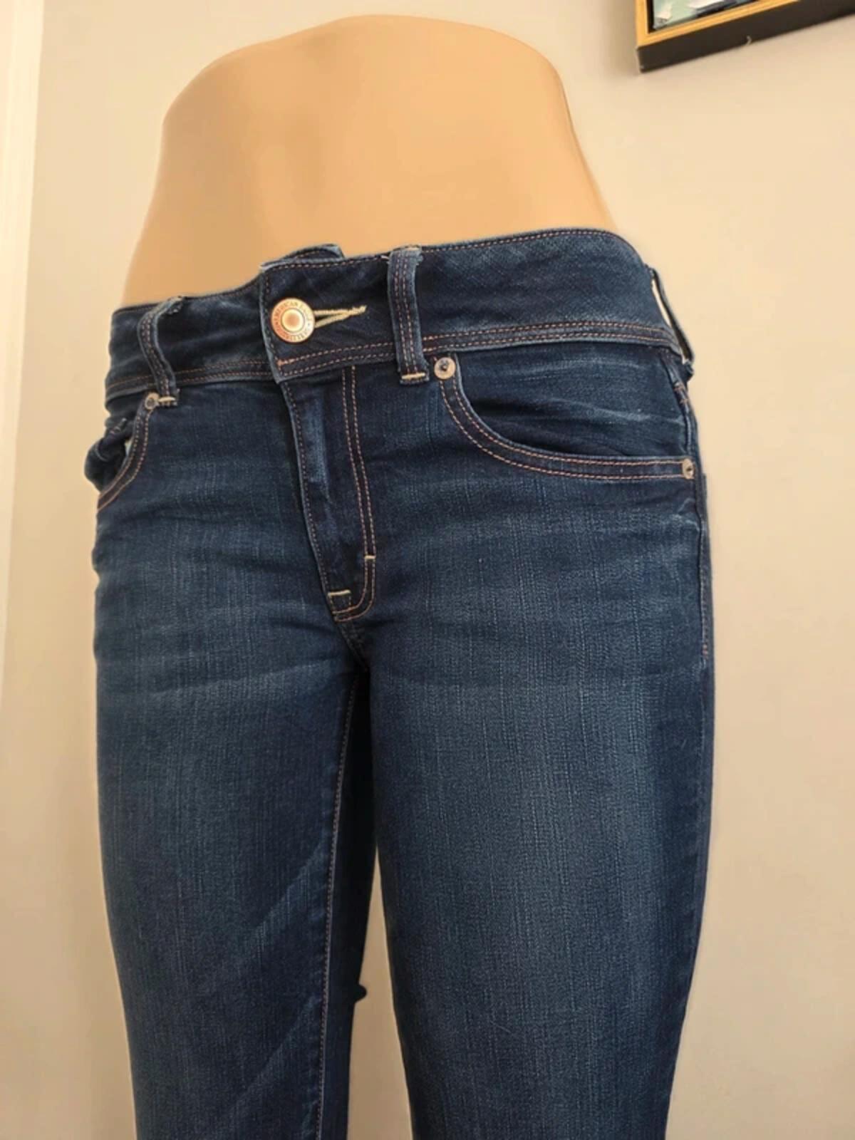 Vintage Y2K American Eagle Low Rise Bootcut Jeans UK Size 8