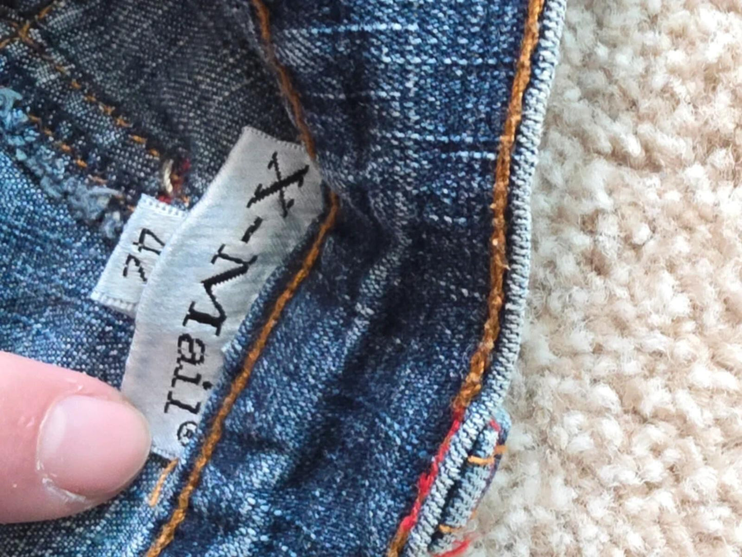 X-Mail Petite Mid Rise Slim Vintage Y2K Jeans UK Size 8
