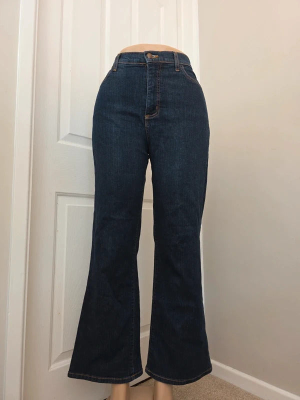 NYDJ Petite High Rise Bootcut Jeans UK Size 14