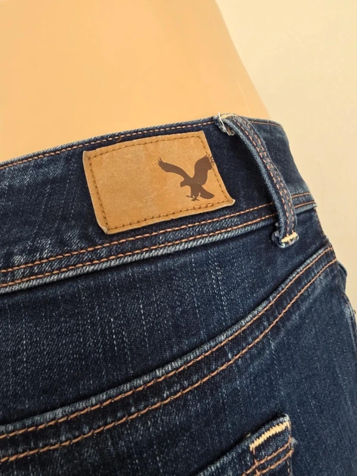 Vintage Y2K American Eagle Low Rise Bootcut Jeans UK Size 8