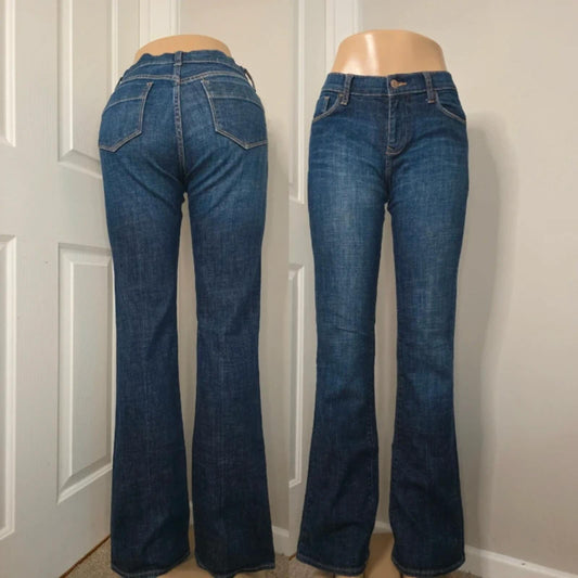 Old Navy Mid Rise Bootcut Vintage Y2K Jeans UK Size 8 Tall