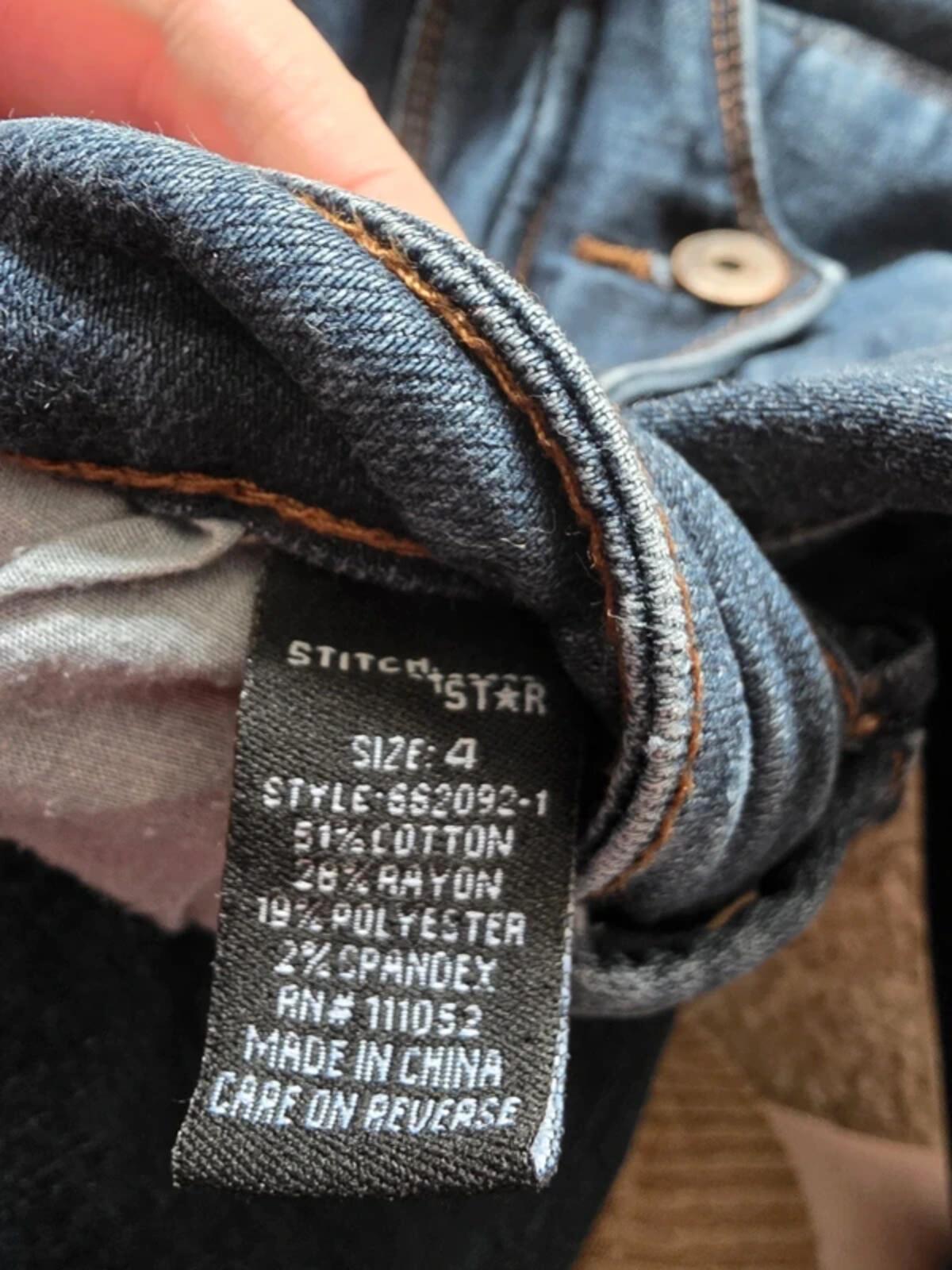 Stitch Star Low Rise Bootcut Jeans UK Size 10