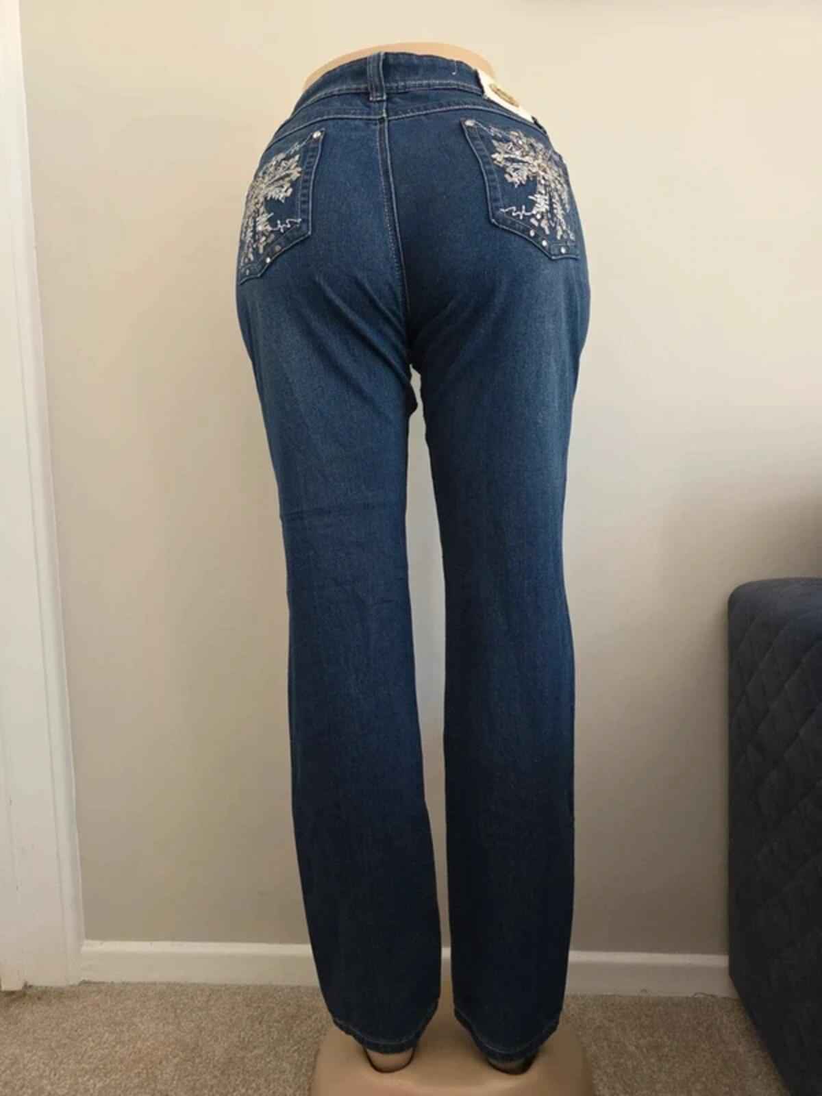 Pazzo Low Rise Straight Vintage Y2K Jeans UK Size 14 Tall