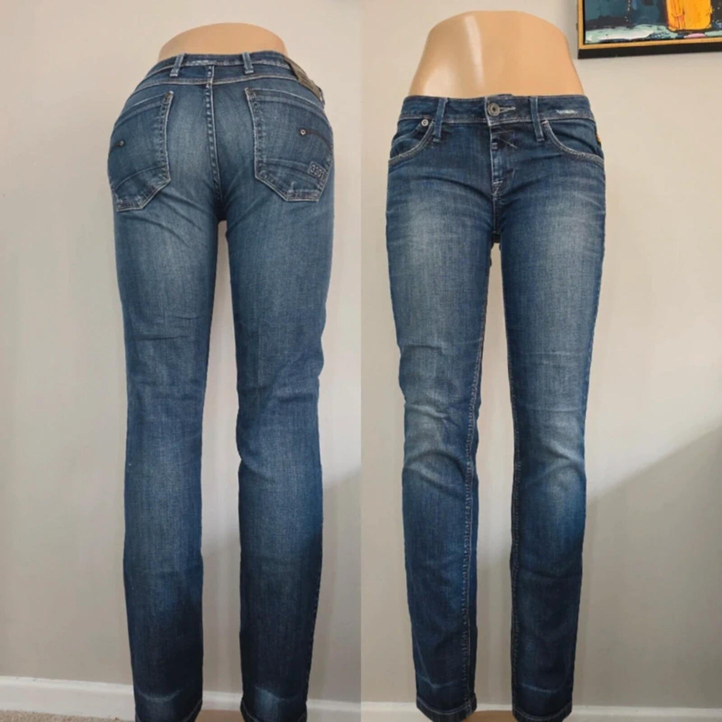 G-Star Raw Low Rise Skinny Vintage Y2K Jeans UK Size 8