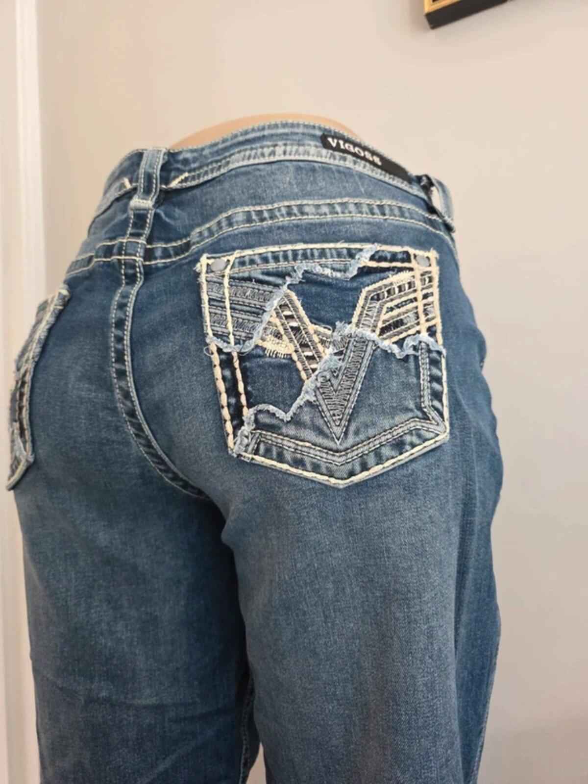 Vigoss Mid Rise Capri Skinny Jeans UK Size 18