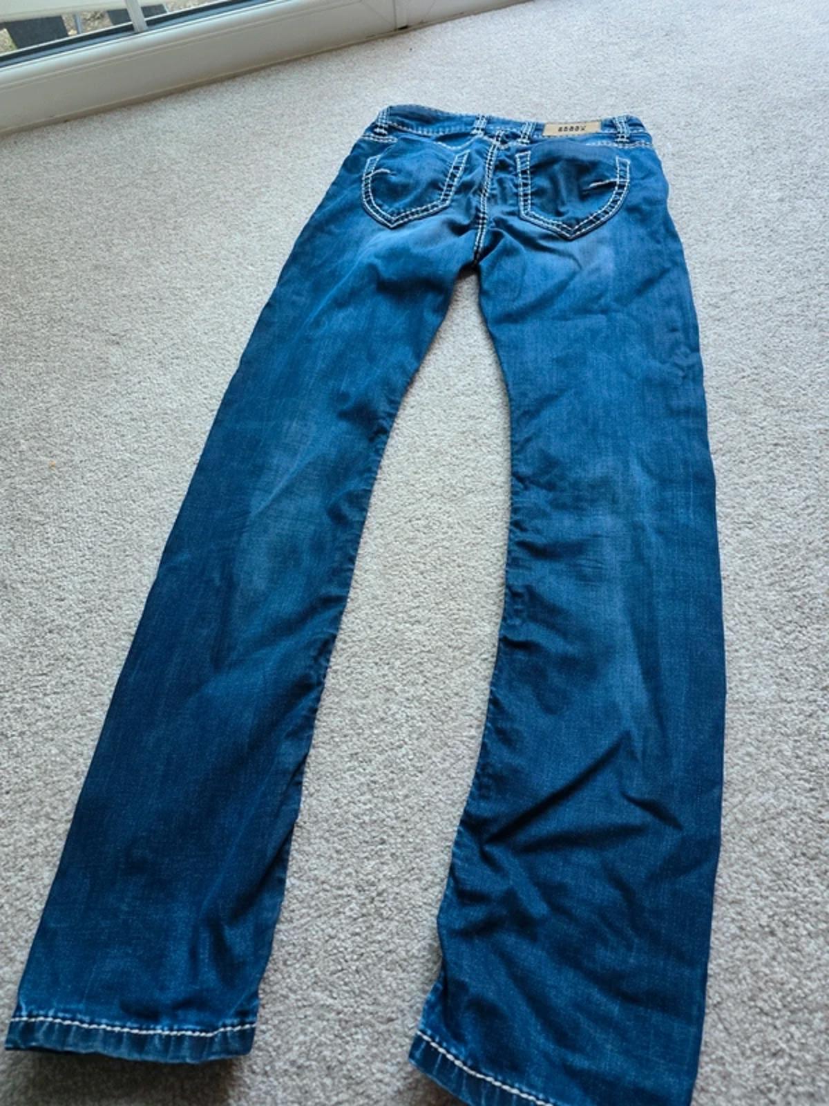 Vintage Y2K Soccx Super Low Rise Bootcut Jeans UK Size 8